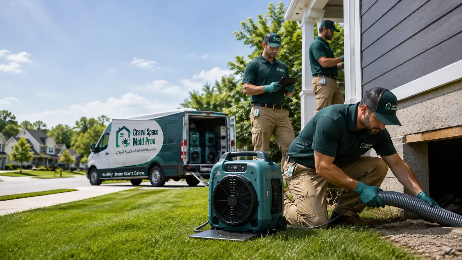 Crawl Space Mold Removal in Breda, IA